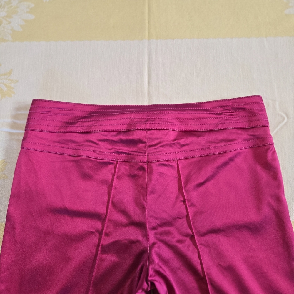 Escada Mid/Low Rise Satin Finish Pants - Picture 8 of 13